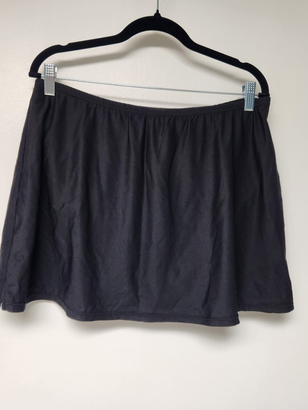 Black Women's A-Line Swim Skirt